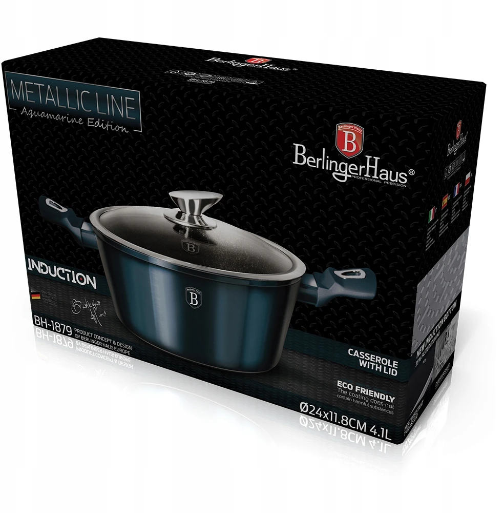 BH-1879 - Granito puodas 24 cm 4,1 l Berlinger Haus Aquamarine Line