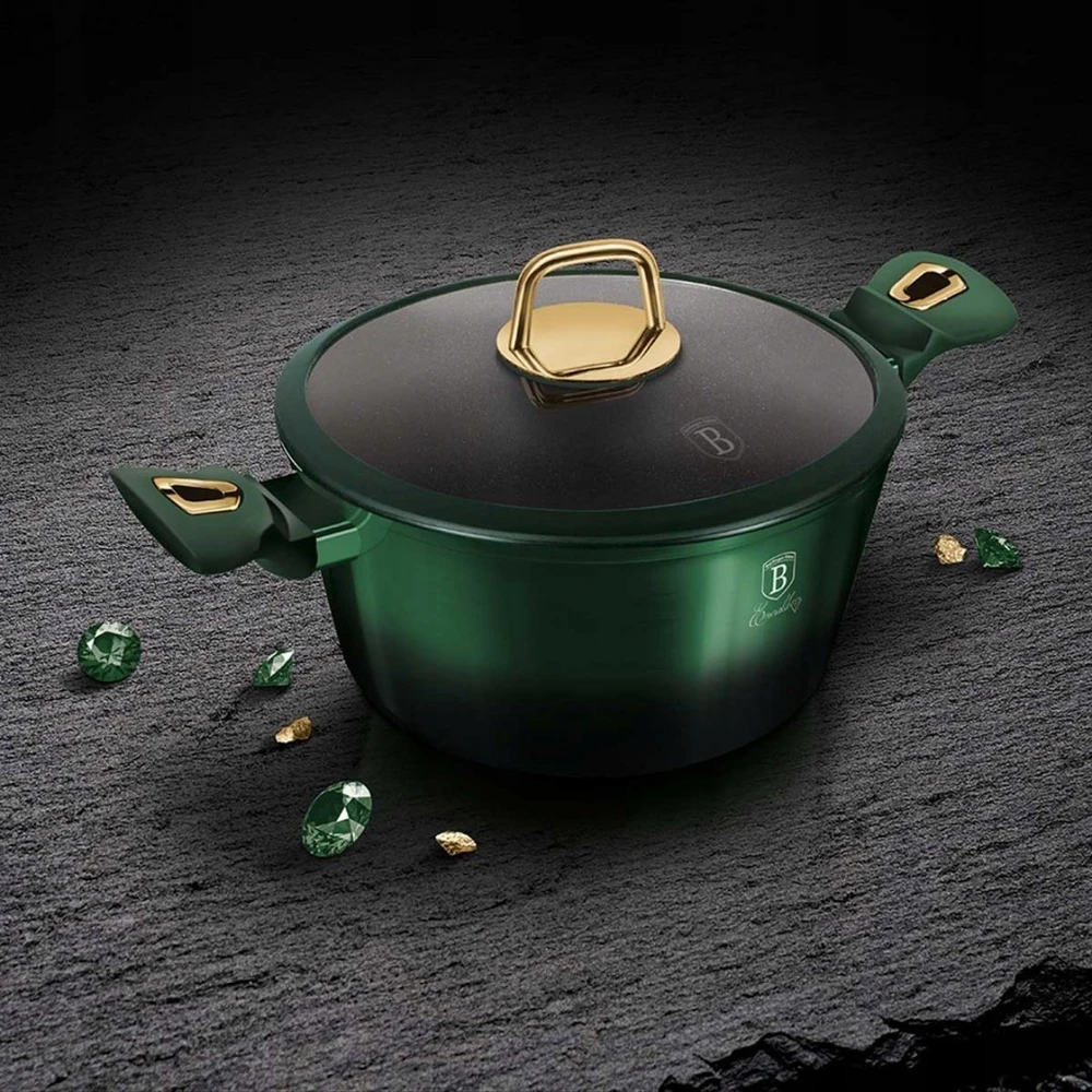 BH-6058 - Titano puodas 24 cm Berlinger Haus Emerald Line