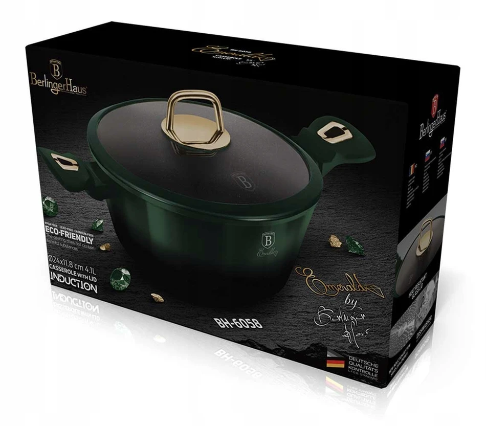 BH-6058 - Titano puodas 24 cm Berlinger Haus Emerald Line