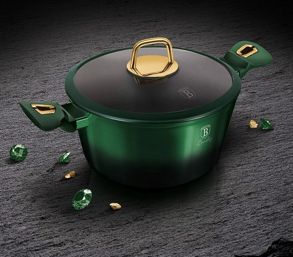 BH-6058 - Titano puodas 24 cm Berlinger Haus Emerald Line