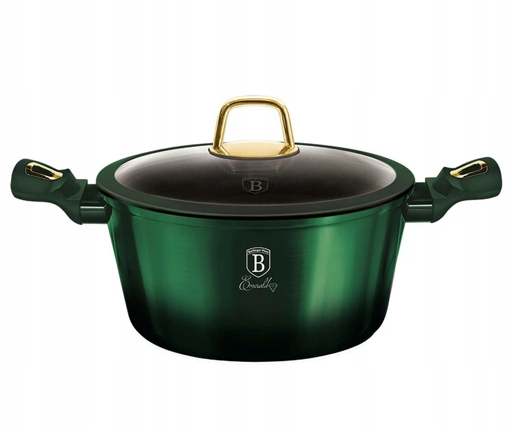BH-6059 - Titano puodas 6,1 l 28 cm Berlinger Haus Emerald Line