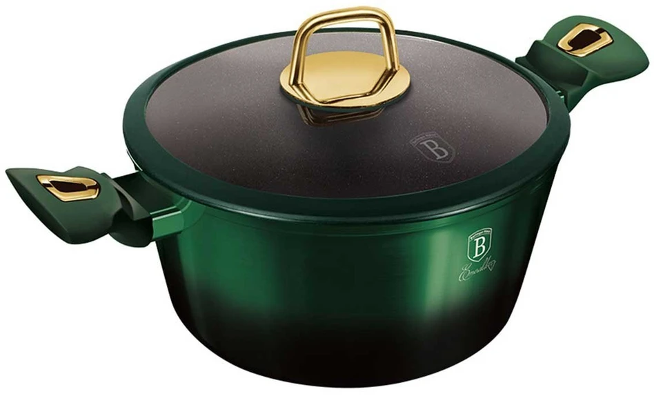 BH-6059 - Titano puodas 6,1 l 28 cm Berlinger Haus Emerald Line