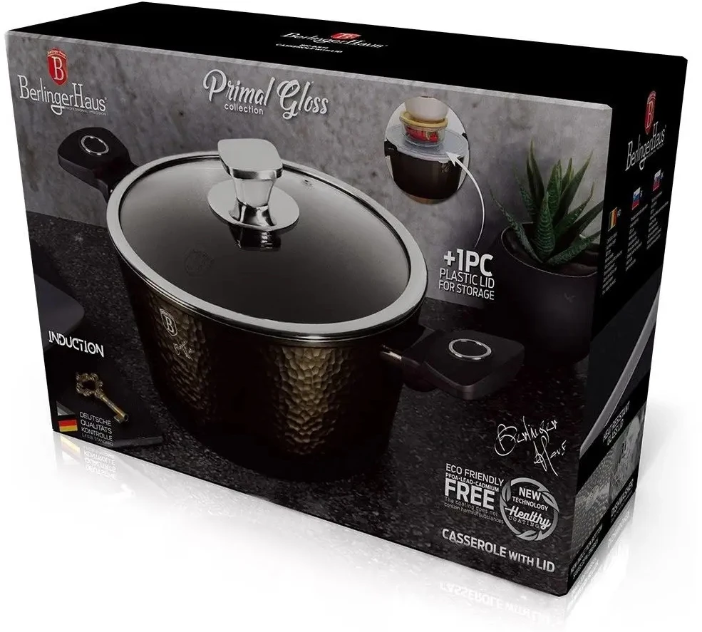 BH-6573 – titano puodas 6,1 l Berlinger Haus Primal Gloss Collection