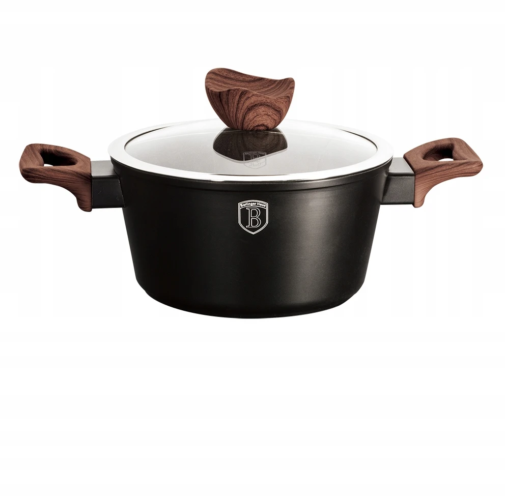 BH-6782 - Puodas ir keptuvė 24 cm Berlinger Haus Ebony Rosewood kolekcija