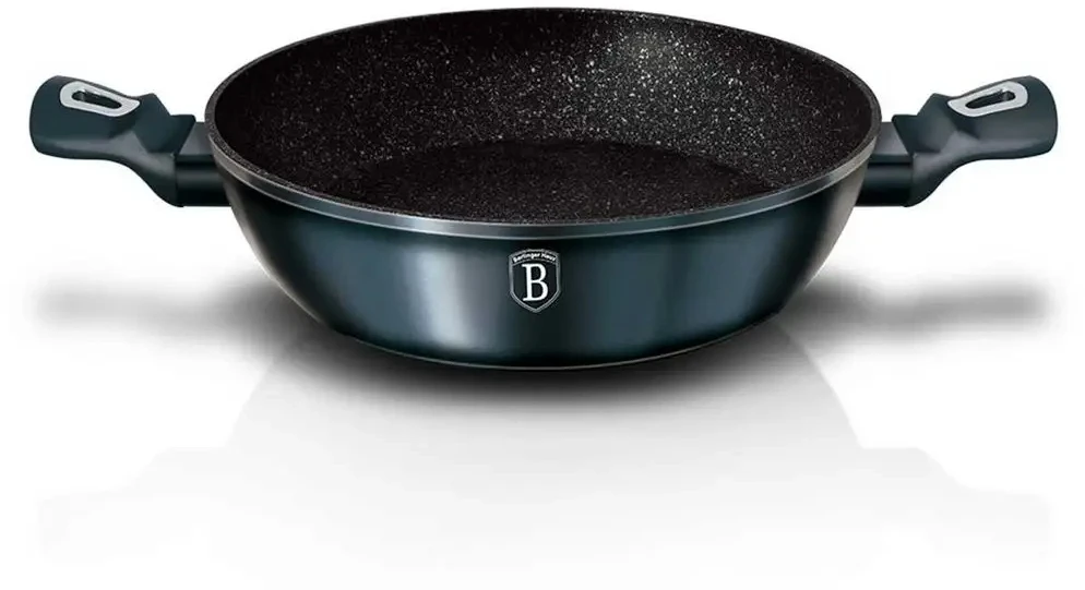 BH-6794 - Žemas granitinis puodas 28 cm 3,8 l Berlinger Haus Aquamarine Line