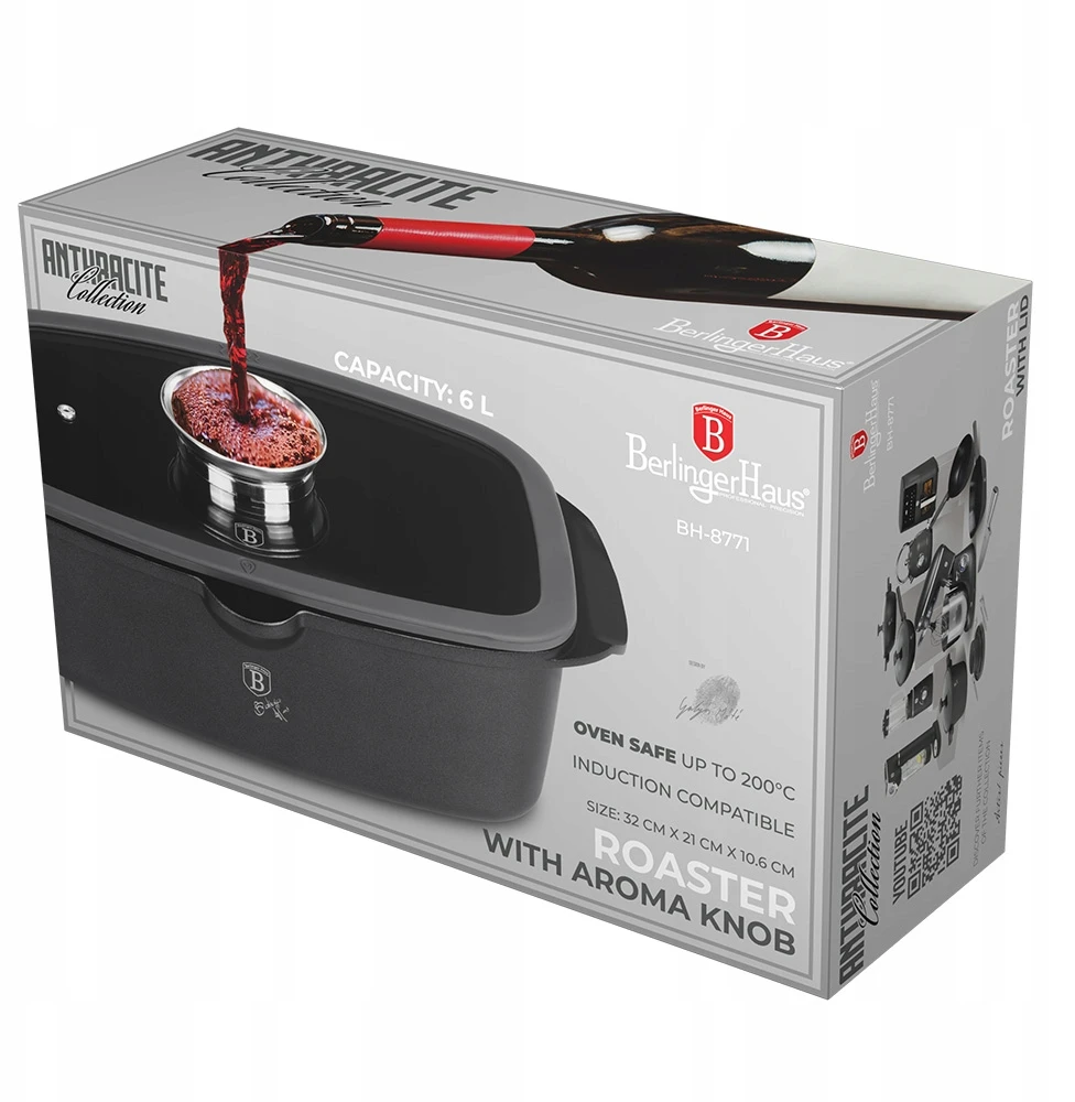 BH-8771 - Roaster 6 l Berlinger Haus Antracit kolekcija