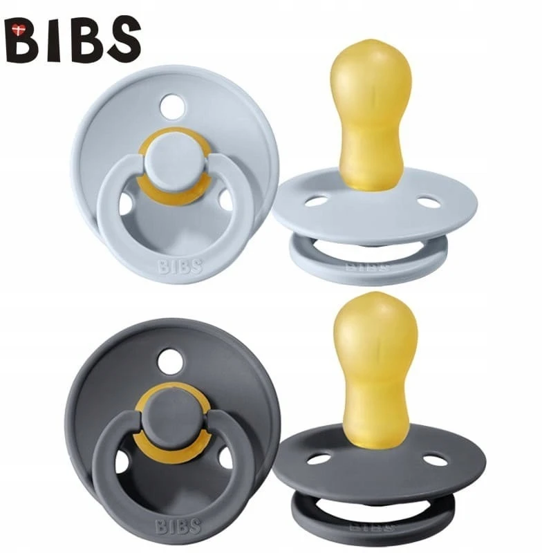 Bibs 2 vnt. kaučiuko čiulptukai 18+ mėn. - Iron Mėlyna