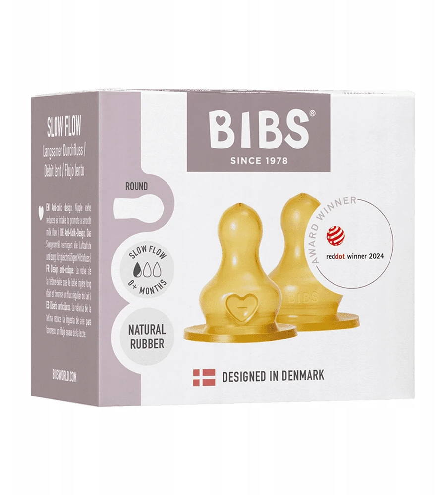 BIBS buteliuko žindukai, 2 vnt., Medium flow