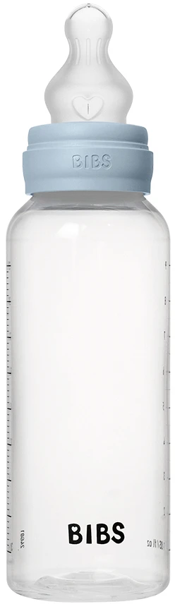 BIBS BABY BOTTLE buteliukas - 1x plastikinis buteliukas nuo pilvo dieglių, silikonas, 270ml