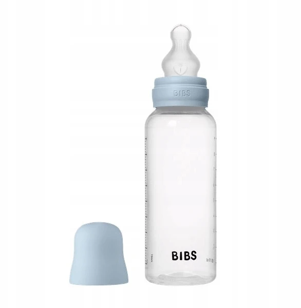 BIBS BABY BOTTLE buteliukas - 1x plastikinis buteliukas nuo pilvo dieglių, silikonas, 270ml