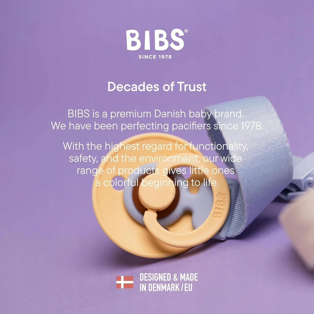 BIBS čiulptuko laikiklis Loop Ivory, baltas