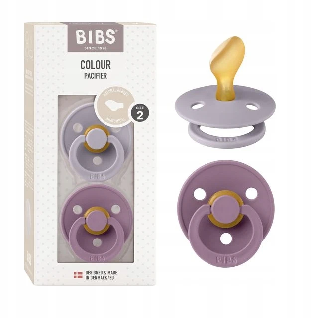 BIBS Color čiulptukas kūdikiui 2 vnt. 6 m+ Anatominės fosilijos pilka / rausva