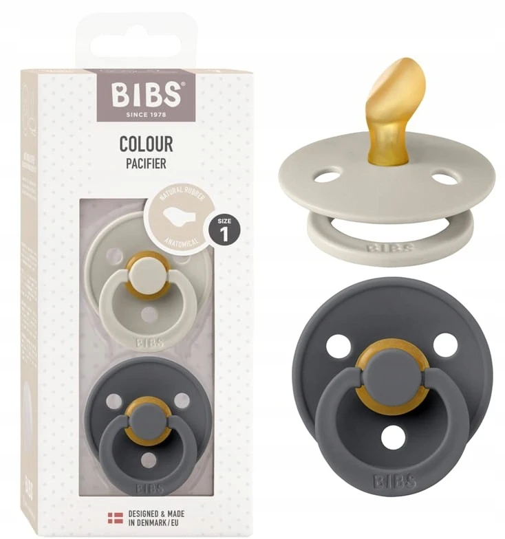 Bibs Colour anatomiciniai čiulptukai 0 m+, 2 vnt., kaučiukas