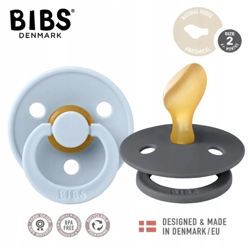 Bibs Colour anatomicinis čiulptukas, 2 vnt., 6 m+, kaučiukas