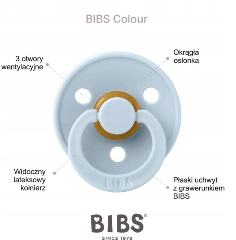 Bibs Colour anatomicinis čiulptukas, 2 vnt., 6 m+, kaučiukas