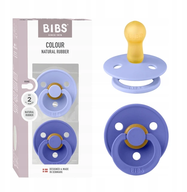BIBS Colour čiulptukai Hush / Grape 6-18mėn, 2 vnt