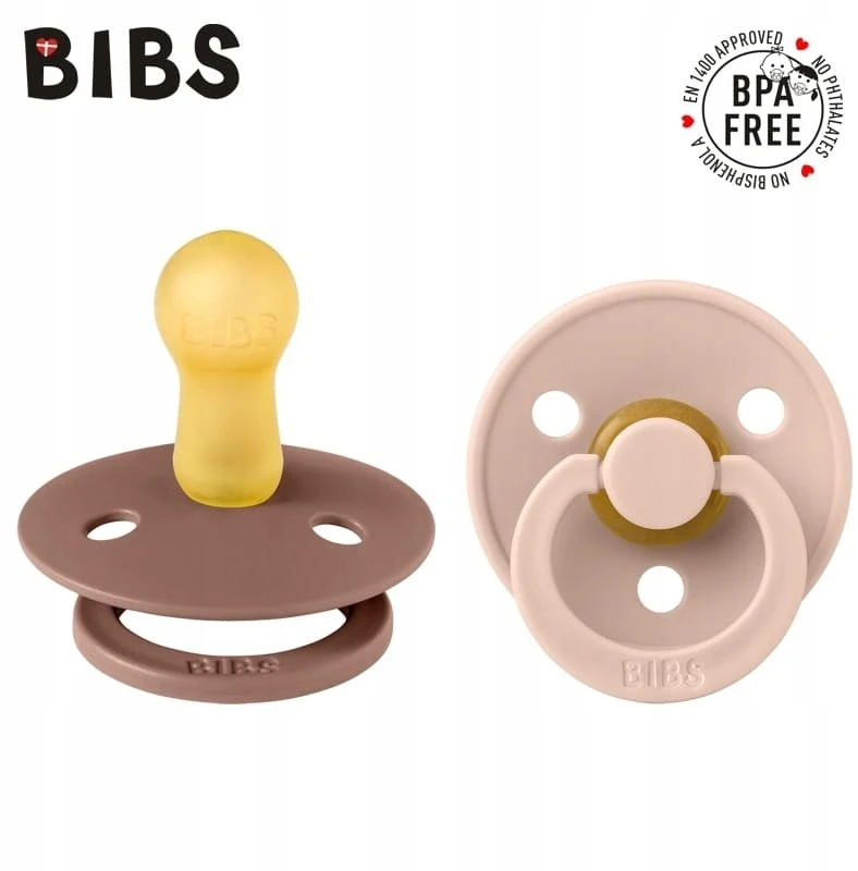 BIBS čiulptukų rinkinys 2 dydis (6 - 18 mėn.) Woodchuck / Blush