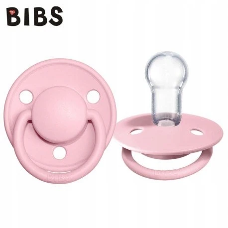 Bibs De Lux Silikoninis čiulptukas, rožinės spalvos, 0-36 m