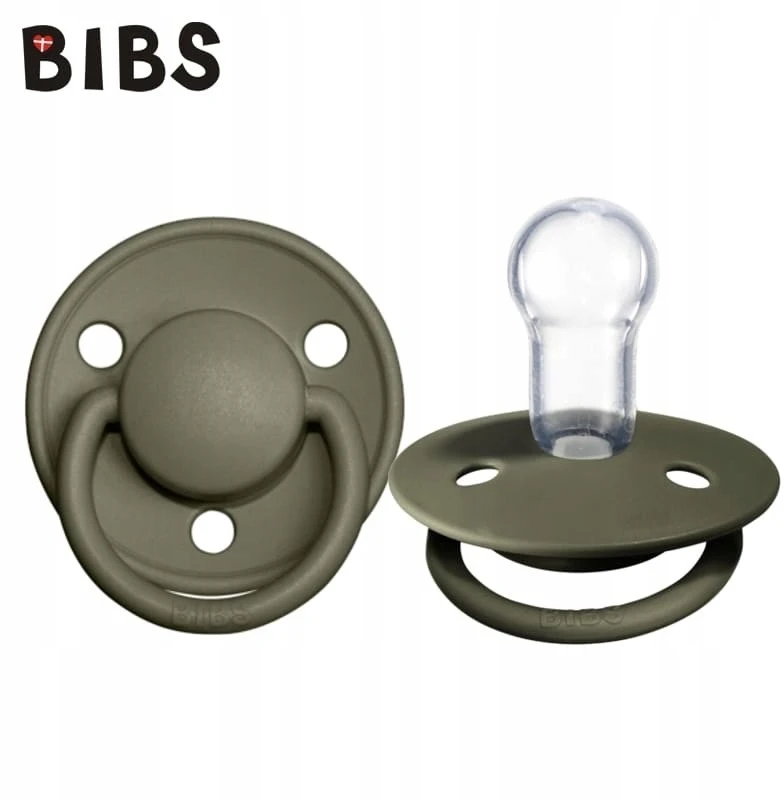 Bibs De Lux Silikoninis čiulptukas, chaki spalvos, 0-36 m