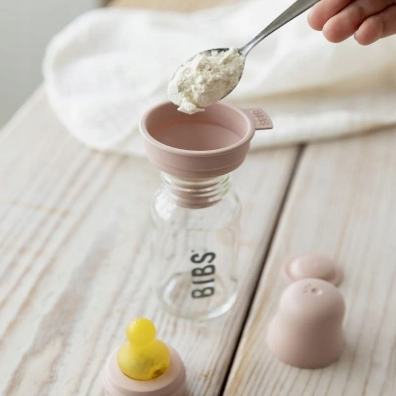 BIBS kūdikio buteliukas 110 ml MAUVE HEVEA guminis spenelių stiklas
