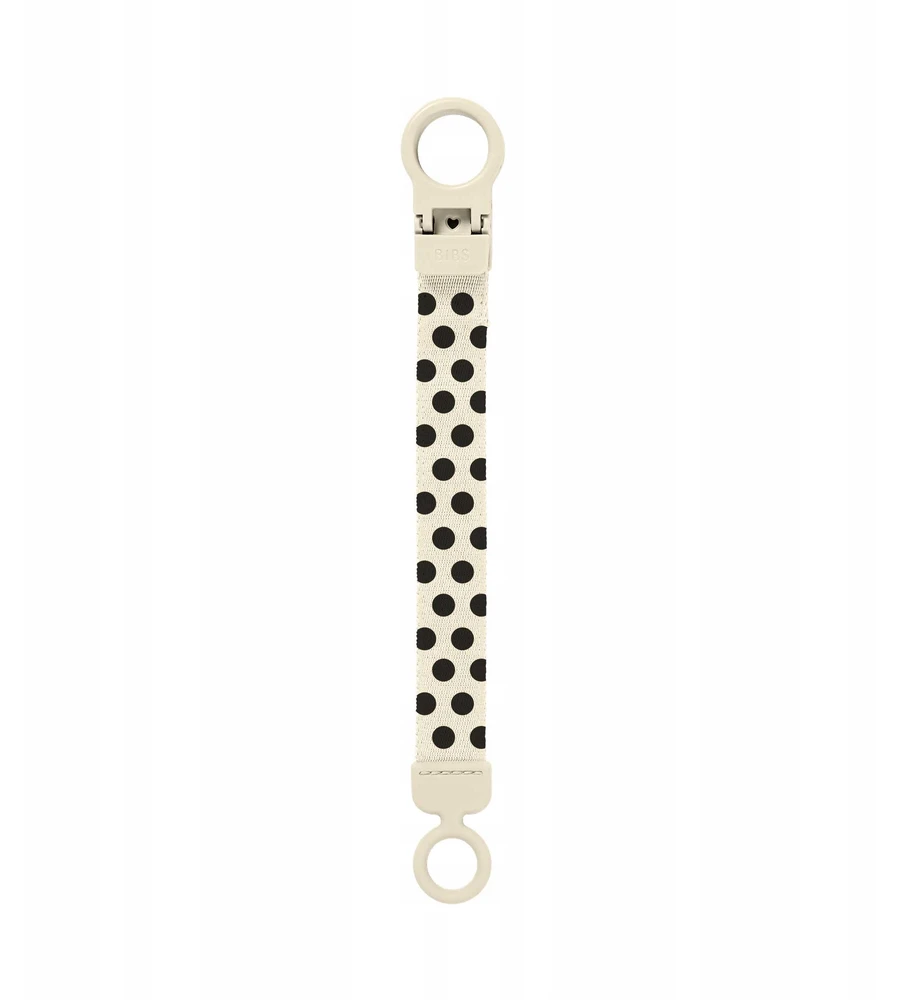 BIBS Loop Polka Dots čiulptuko segtukas 2026 elegantiškas poliesteris 0+ Ivory
