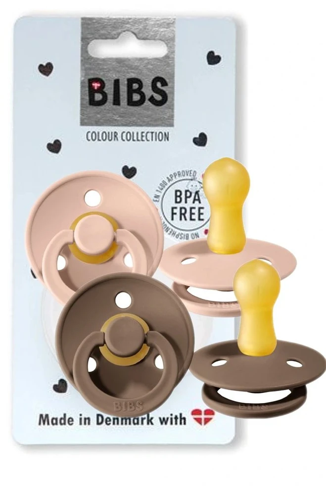BIBS retro čiulptukas 6-18 RUBBER 2 pak