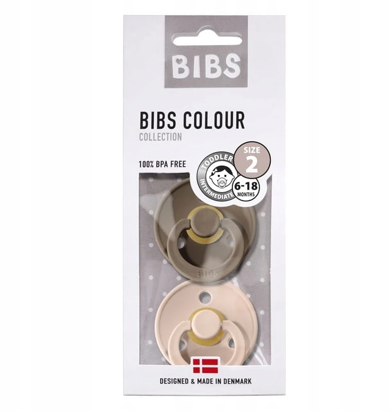 BIBS retro čiulptukas 6-18 RUBBER 2 pak