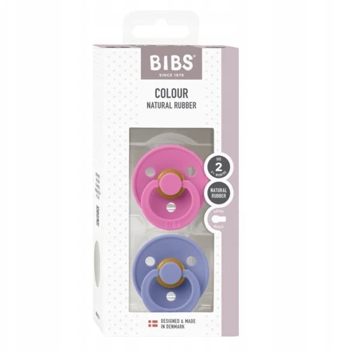 BIBS čiulptukų rinkinys 2 dydis (6 - 18 mėn.) Bubblegum / Peri