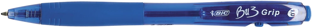 Bic Bu3 Grip mėlynas rašiklis, 4 vnt.