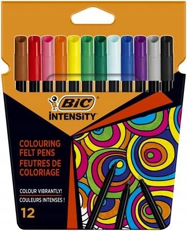 Bic Flomasteriai Intensity Up, 12 spalvų rinkinys 978004