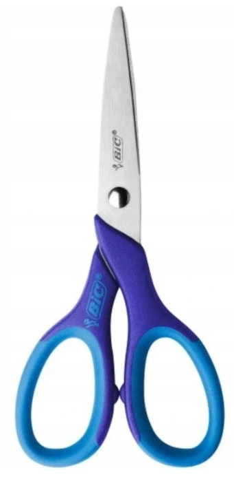 BIC Comfort Mėlyna Dešiniarankės žirklės 13cm