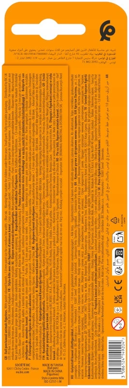 BIC CRISTAL FIGURINE TUŠINYS MOKYKLEI 1 mm MĖLYNAS 2 Vnt.