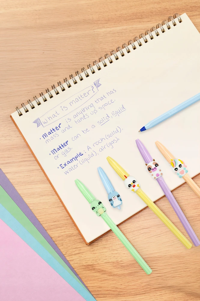 BIC CRISTAL FIGURINE TUŠINYS MOKYKLEI 1 mm MĖLYNAS 2 Vnt.