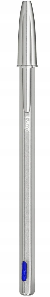 Bic Cristal Re'new metalinis rašiklis, mėlynas, su papildomais 2 rašiklio užpildais