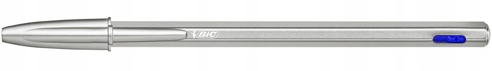 Bic Cristal Re'new metalinis rašiklis, mėlynas, su papildomais 2 rašiklio užpildais