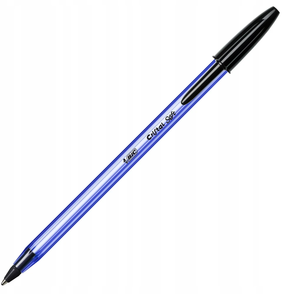 Bic Cristal Soft juodas rašiklis, 1.2mm