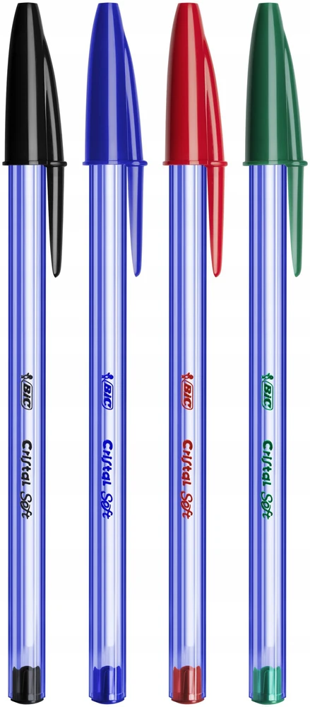 Bic Cristal Soft juodas rašiklis, 1.2mm