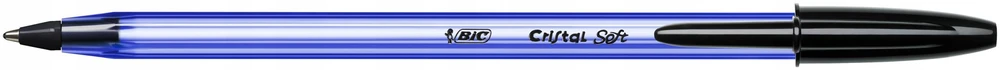 Bic Cristal Soft juodas rašiklis, 1.2mm