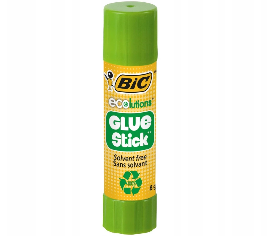 BIC ECO GLUE STICK GLUE STICK STRONG SCHOOL BIURINIO POPIERIUI 8G x4