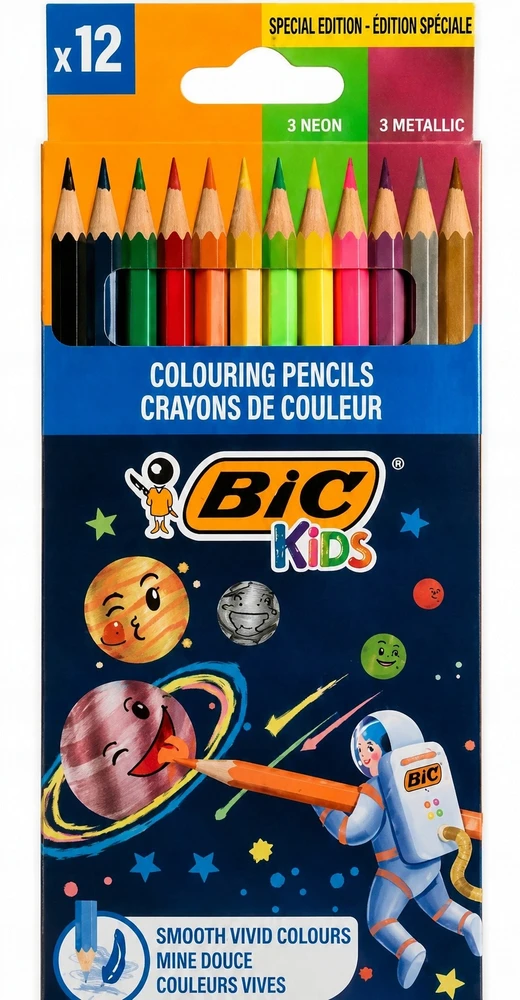 PIEŠTUKAI SPALVOTI BIC COSMO 12SPALVŲ
