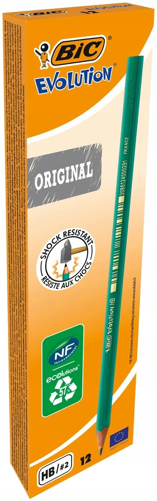 Bic Pieštukas Evolution Original HB, pakuotėje 12 vnt 004608