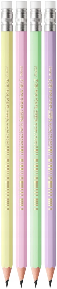 Bic Evolution Pastel Hb pieštukas su trintuku