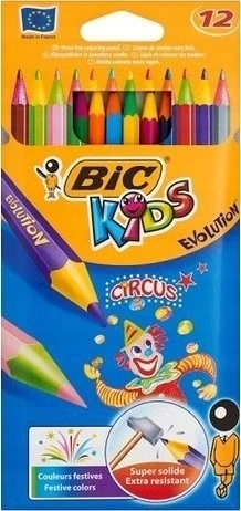 Bic Evolution spalvoti pieštukai, 12 vnt.