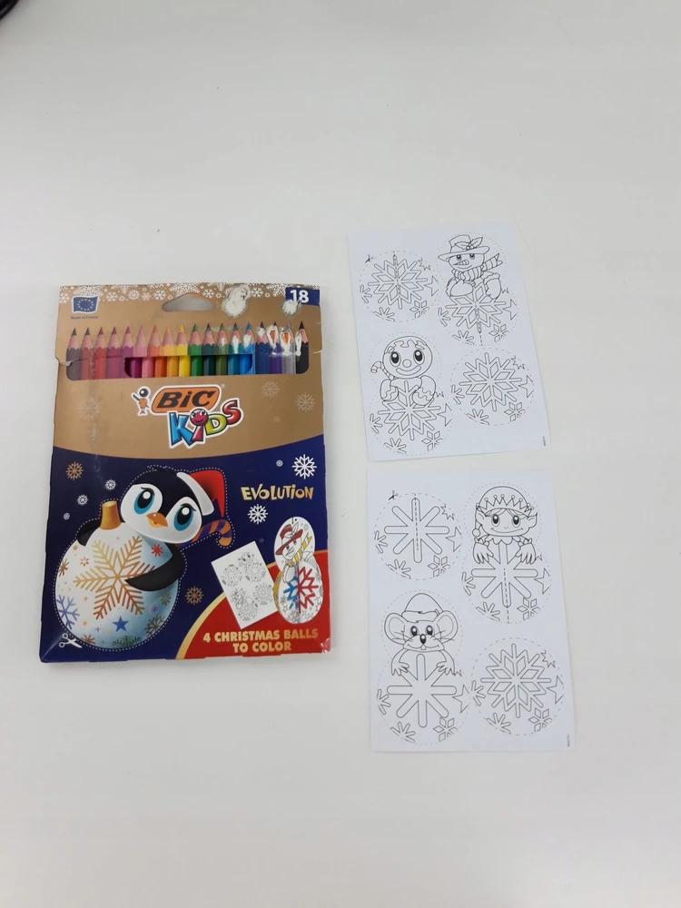 Bic Evolution spalvoti pieštukai, 18 spalvų