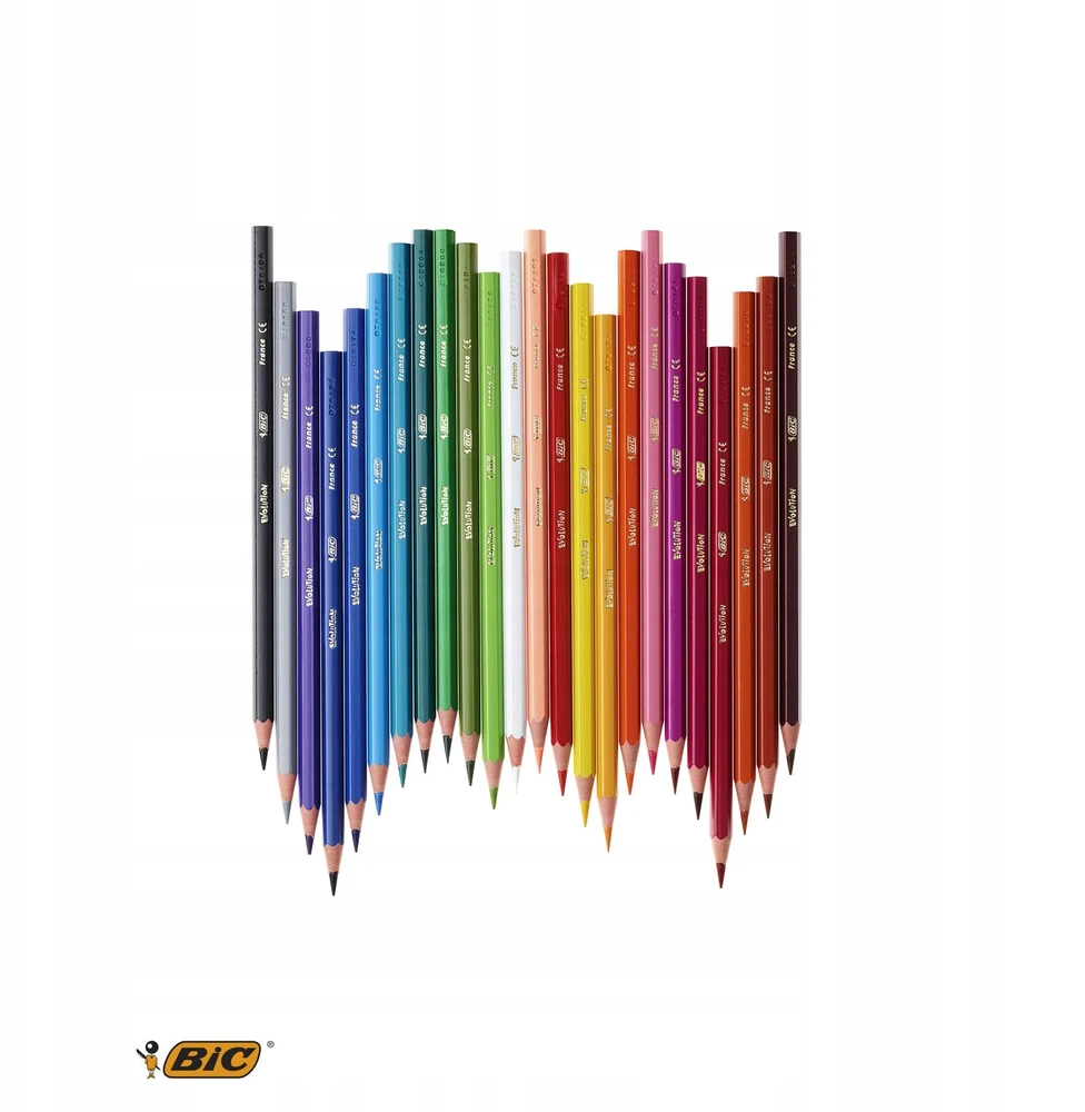 Bic Evolution spalvoti pieštukai, 18 spalvų