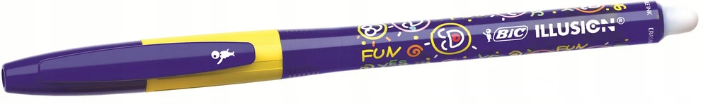 BIC trinamasis tušinukas Illusion 0,7 mm, Gelinis, mėlynas, pakuotėje 12 vnt.