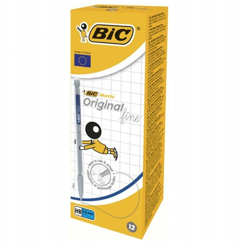 Bic Hb pieštukas rašymui ir piešimui su trintuku