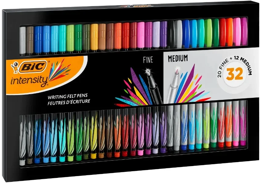 Bic Intensity flomasteriai, 32 vnt.