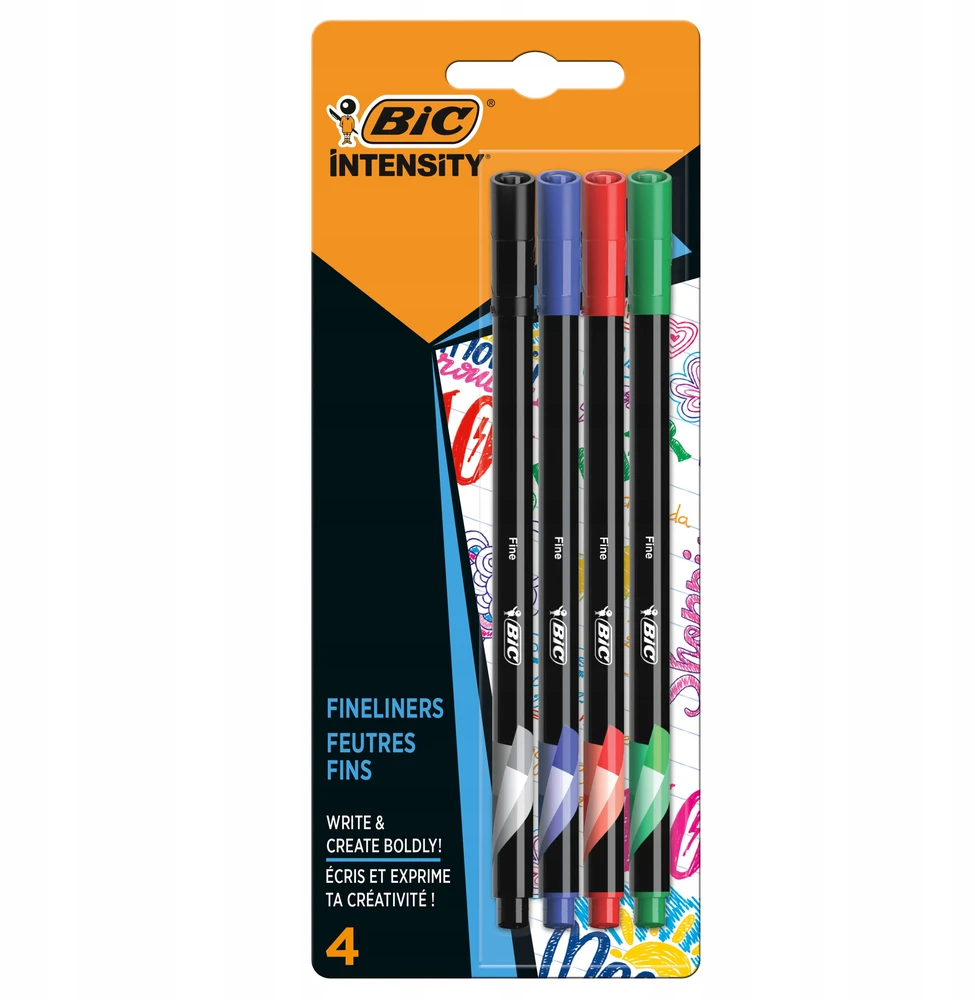Bic Intensity Rinkinys: Pieštukai, Flomasteriai, Žymekliai, Troseliai