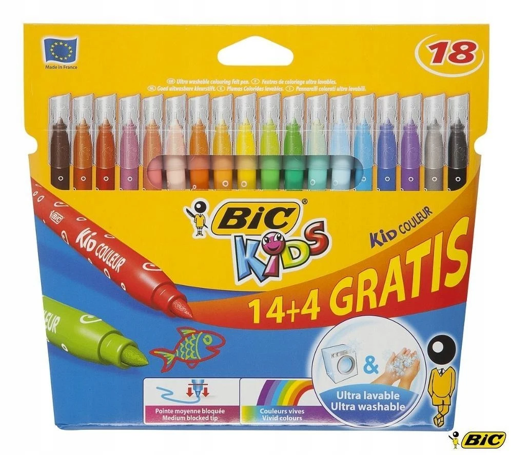 BIC KIDS 18K PLAUNAMAS SPALVOTAS TRIPS